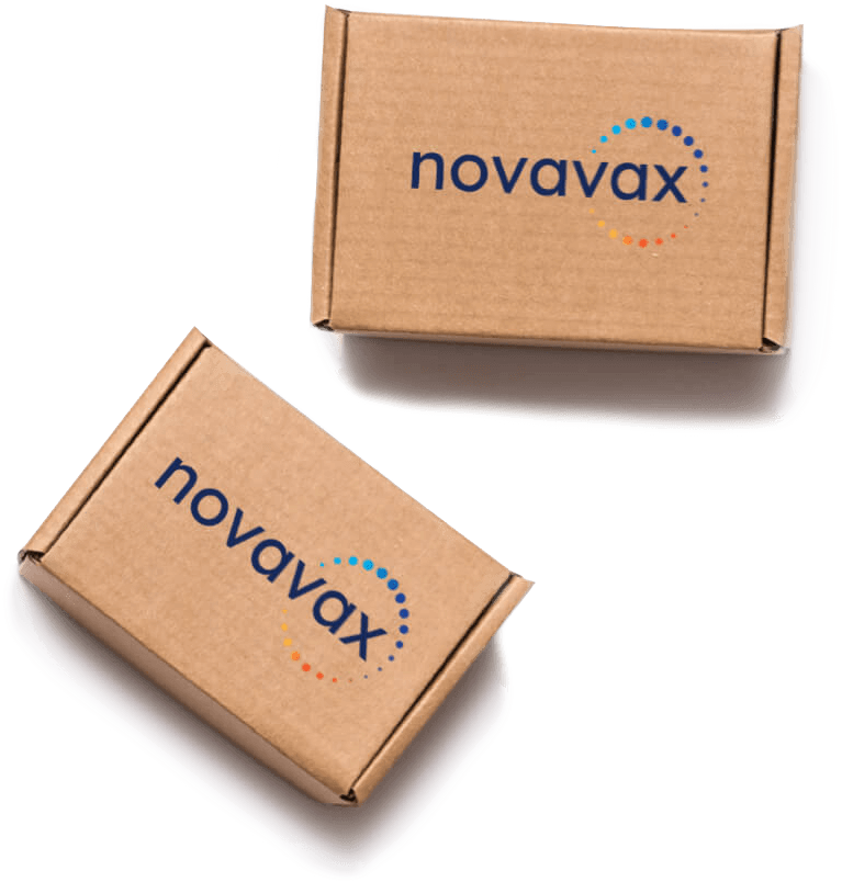Novavax shipping boxes